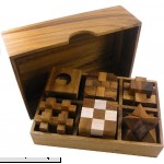 6 Wooden Puzzle Gift Set In A Wood Box 3D Puzzles for Adults and Teens  B005JEE3IW